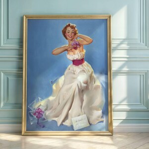 Gil Elvgren Pin-Up Art Poster: Mid-Century Glamour