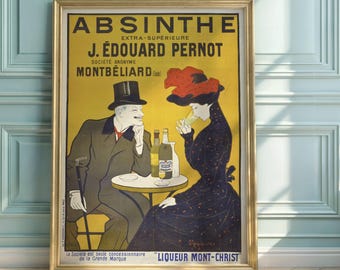 Cappiello Absinthe Print: Vintage French Art Nouveau Poster