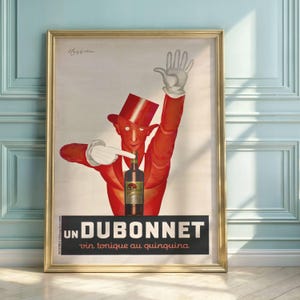 Cappiello Dubonnet Print: Vintage French Wine Aperitif Ad