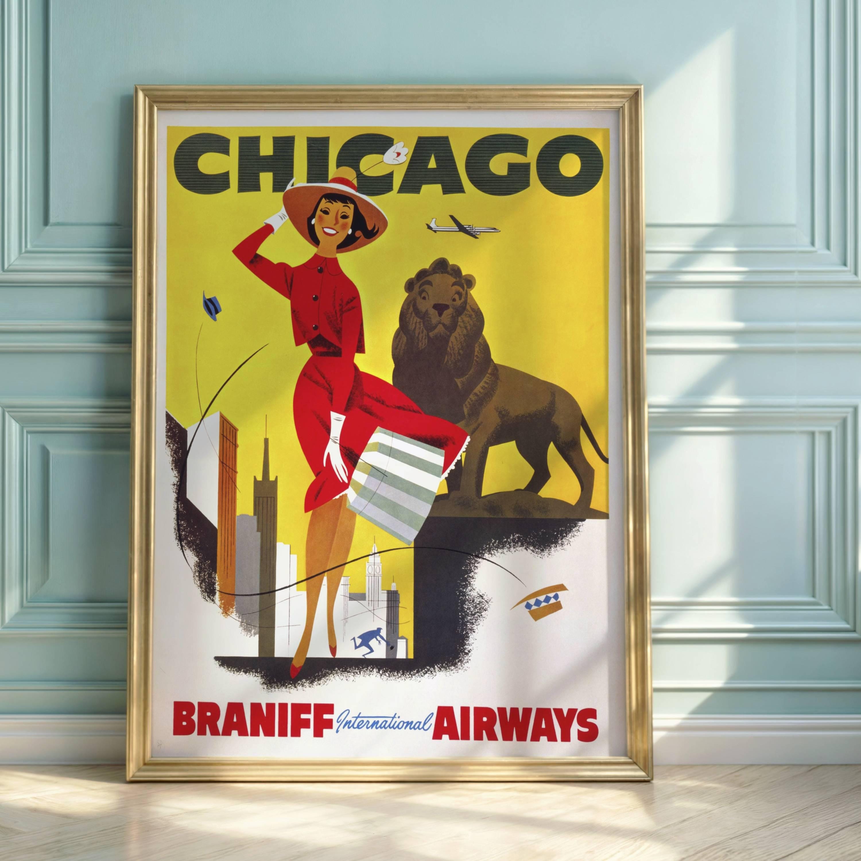 Braniff airlines posters - Etsy 日本