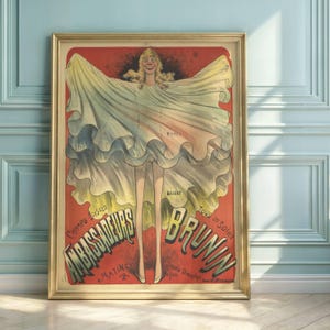 Art Nouveau Paris Café Concert Poster: Vintage Lithograph Print