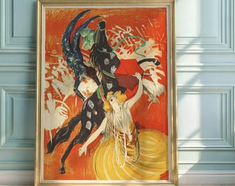 The Circus Poster by Cappiello | Vintage French Circus Art | Colorful Retro Performance Wall Print