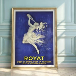 Cappiello Royat Liquor Poster: Vintage French Art Deco Print