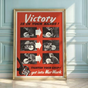WWII Propaganda Poster: Empowering Women in War Work