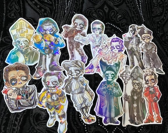 Ghost Mini Chibi Sticker Pack Set of 13 Papa Emeritus IV Terzo Copia Secondo Holographic