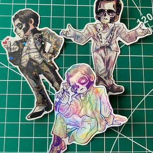 Ghost Papa Emeritus III Terzo Chibi Stickers Metal Band Holographic Handmade