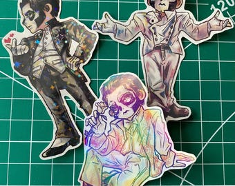 Ghost Papa Emeritus III Terzo Chibi Stickers Metal Band Holographic Handmade
