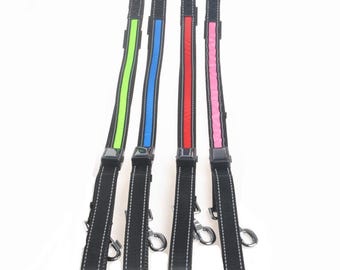 Light Leash Dogs-Rechargeable LED Light Glowing Leash For Dogs - Adjustable 61&#39;&#39;