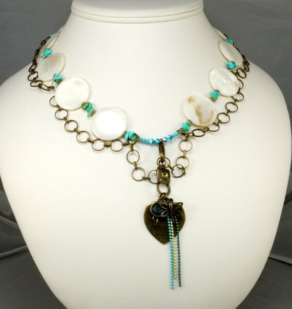 Drk Turq w Moonstone Necklace main image 0