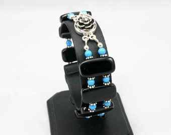 Bracelet Onyx et turquoise