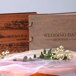 Wedding Guest Book, Wood Guest Book, Guest Book, Photobooth Guestbook, Wooden Guest Book, Personalized Photo Album, Wedding Album