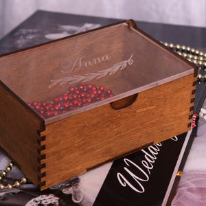 Personalized Memory Box, Wooden,Keepsake box,Unique Gift for Him,Her,Girlfriend, Boyfriend, Couples Engagement, Wedding gift, Loved one Gift