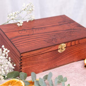 Caja para tarjetas de boda, regalos de cumpleaños de San Valentín para su mejor amiga, caja de recuerdos personalizada, regalos de compromiso, caja de almacenamiento decorativa