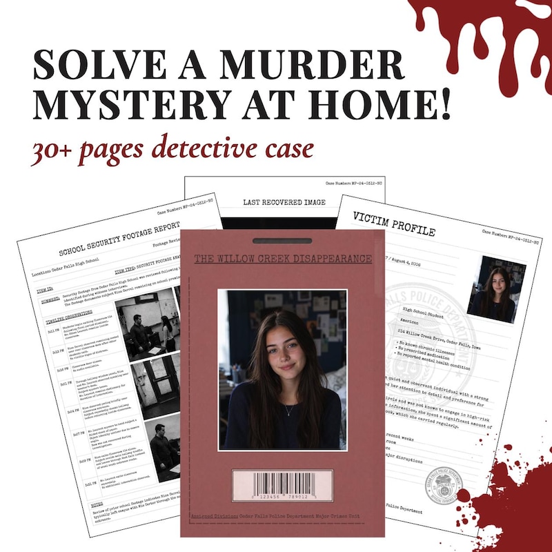 Printable Detective Case File Template - Etsy
