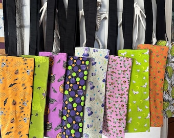 Handmade Halloween themed Candy Trick-or-Treat Bag/Tote Bag
