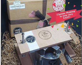 Diy cheese kit,Cheese making mold,Cheese press,Personalized gift,Gifts for him,Gift for cheese lovers,
