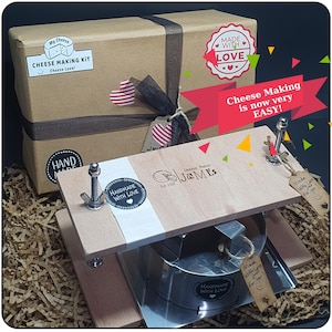 For Masters Cheese making kit Gift,Diy cheese kit,Cheese making mold,Cheese press,Personalized gift,Gifts for him,Gift for cheese lovers,