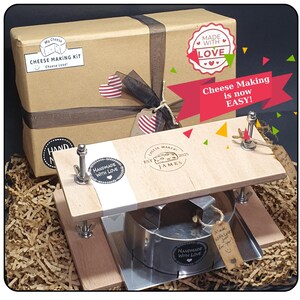 Cheese making kit,Diy cheese kit,Cheese making mold,Cheese press,Personalized gift,Gifts for him,Gift for cheese lovers,