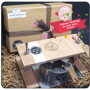 Personalized Cheese making kit,Diy cheese kit,Cheese making mold,Cheese press,Gifts for him,Gift for cheese lovers,