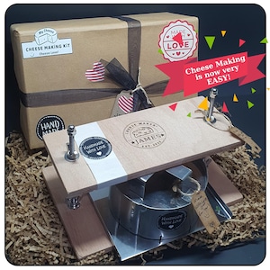 Cheese Making Kit Gift,For dad gift,Diy cheese kit,Cheese making mold,Cheese press,Personalized gift,Gifts for him