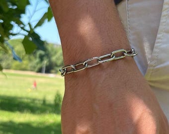 Catena di consacrazione in acciaio inossidabile alla Madonna - Bracciale di devozione alla Vergine Maria - San Luigi Maria Montfort - Regalo cattolico