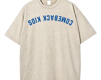 Kansas City Baseball Acid-Washed Drop-Shoulder T-Shirt - "Comeback Kids"