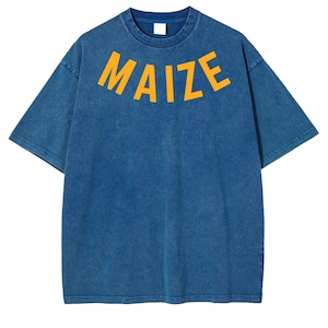 Michigan Collegiate Spirit Wear – "Maize" Acid-Washed Drop Shoulder T-Shirt – University-Inspired Tee