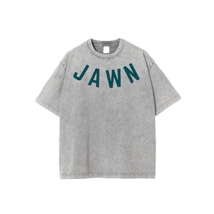 JAWN Acid Wash T-Shirt | Philly Football Shirt | Grey Green Game Day Tee | Unisex Fit | Philadelphia Team Colors | Drop Shoulder Style