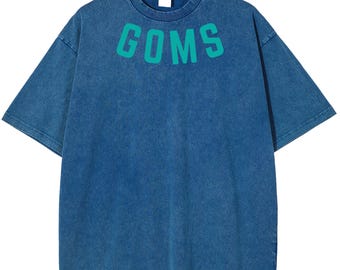 Seattle Baseball Acid-Washed Drop-Shoulder T-Shirt - "GOMS"