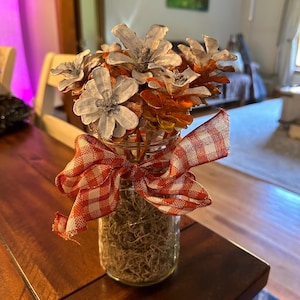 Pine cone arrangement