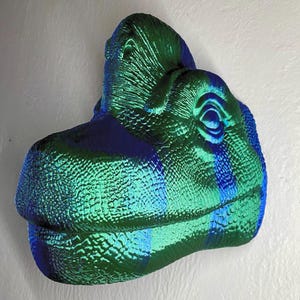 Large Brachiosaurus Dinosaur Head Wall Mount - Unique Dinosaur Decor & Headphone Holder for Kids&#39; Rooms, Home Decor