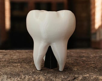 Adorno para árbol de dientes en miniatura – Decoración navideña para consultorio dental – Adorno para diente pequeño, adorno para árbol de muelas, regalo para dentistas, ortodoncistas