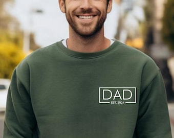 Personalized Dad Est Year Shirt, Custom Father's Day Gift