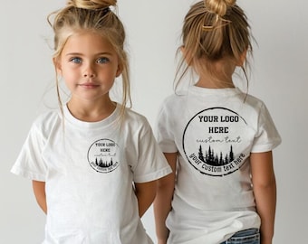 Custom Logo Kids Shirt, Personalized Business Tee, Matching Staff Shirt