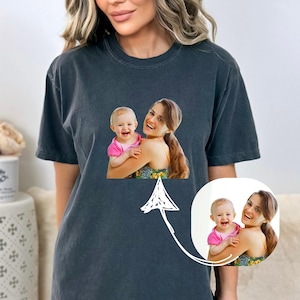 Comfort Colors Custom Photo Shirt: Personalized Family Gift