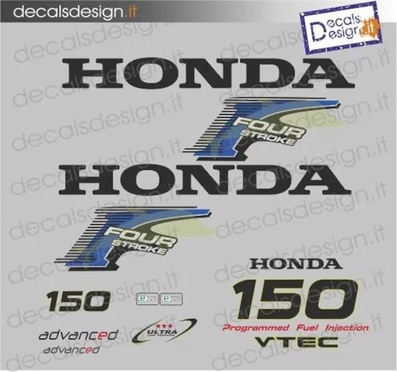 Kit D’autocollants Pour Moteur Hors-bord Honda 150 Ch 4 Temps – OraInkJet