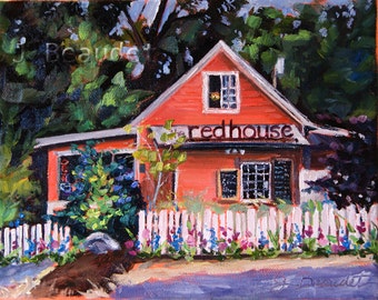 House Portrait original custom painting 8x10 Jennifer Beaudet Zondervan