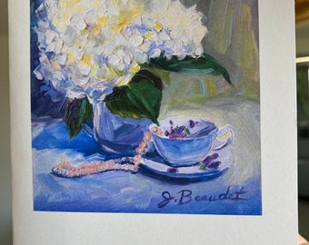 Floral note card by Jen Beaudet