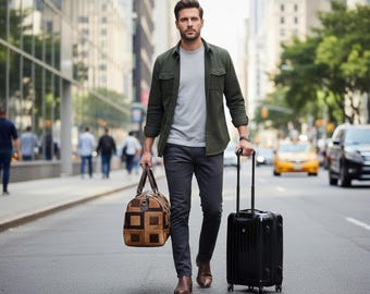 Pony Skin Leather Duffel Bag: Luxury Travel Weekender