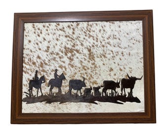 Rustic Cowboy Wall Decor: Western Farmhouse Art