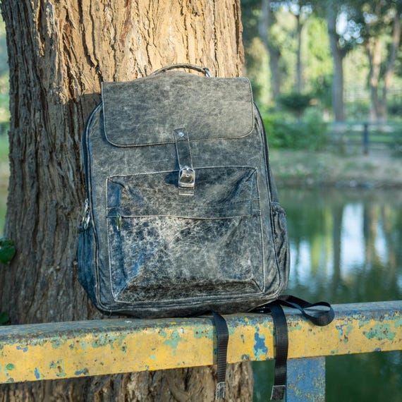 distressed leather backpacks Wild Boar Backpack This leather backpack will last you season after season Handmade Distressed Leather Backpack: Vintage