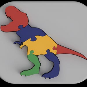 Dinosaur Educational Puzzle Game – Brain Development Toy for Kids Preschool