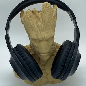 Groot Headphone Stand | Hero Themed Holder | Gaming Desk Decor