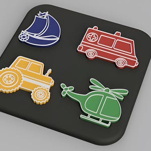 Vehicles Educational Puzzle Game - Mental Development, Child Development for Kids