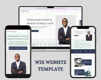 Wix Website Template: Business Coach & Consultant Web Theme