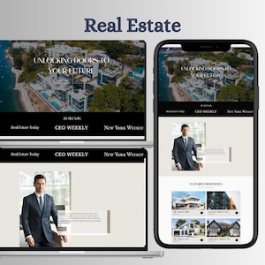 Wix Website Vorlage für Makler Realty Realty Makler Web Theme Ursprünglicher Editor Nicht Studio, Website Vorlage für Makler, Wix Website