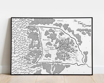 Map of Two Rivers: Wheel of Time