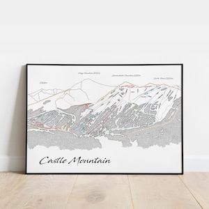 Map of Castle Mountain Ski Loipen