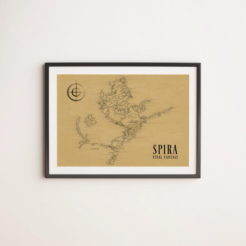 Map Of Spira Final Fantasy X Etsy Il Lm4f 