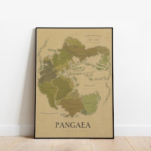 Karte von Pangaea